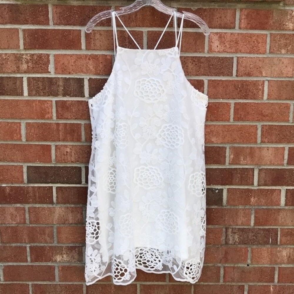 Sans Souci White Lace Dress sz XL NWT